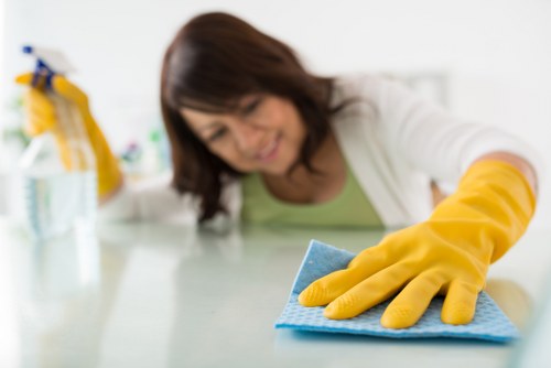 Deep carpet cleaning equipment used in a Grove Park business interior
